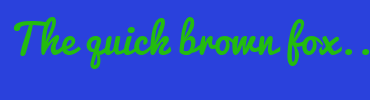 Image with Font Color 23BC0F and Background Color 2A41DC